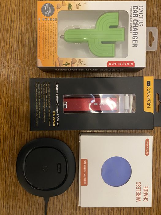 Pachet incarcatoare wireless, usb auto, mini baterie externa