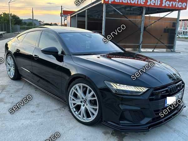 Prelungire splitter bara fata Audi A7 C8 S7 facelift pachet S Line 2017- v2  Maxton Design