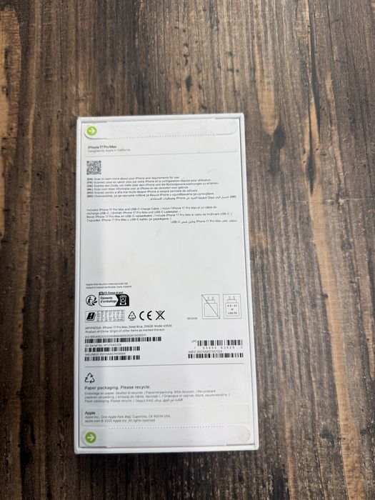 Iphone 17 pro max 256GB НЕРАЗОПАКОВАН