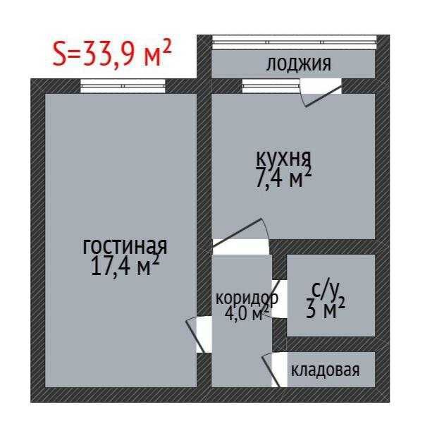 Продажа 1-комнатной квартиры