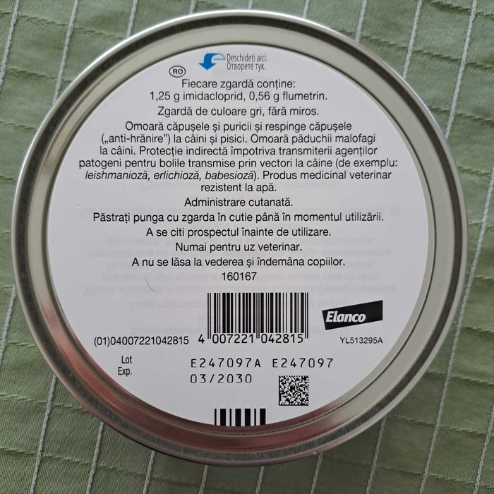 Foresto - противопаразитна каишка за кучета и котки 38 см.