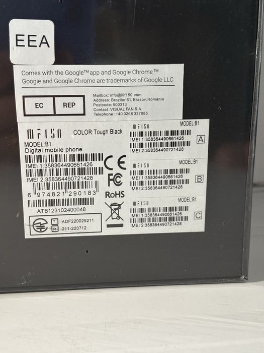 Telefon Rugged MF150, doua displaynight vision, sigilat,transport Zero