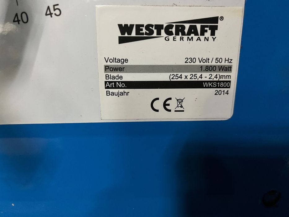 Настолен циркуляр Westcraft Germany почти ново