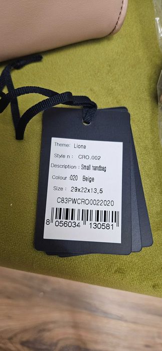 Geanta de mana cu manere, Cavalli Class, culoare pudra, nou, nepurtat