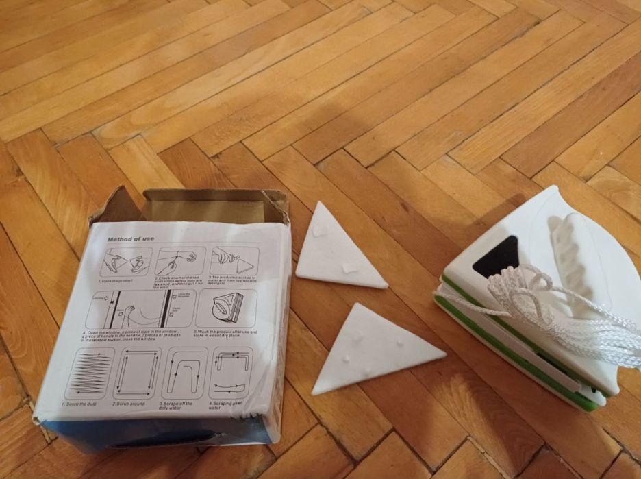1. Dispozitiv magnetic pentru curățarea geamurilor interior/exterior