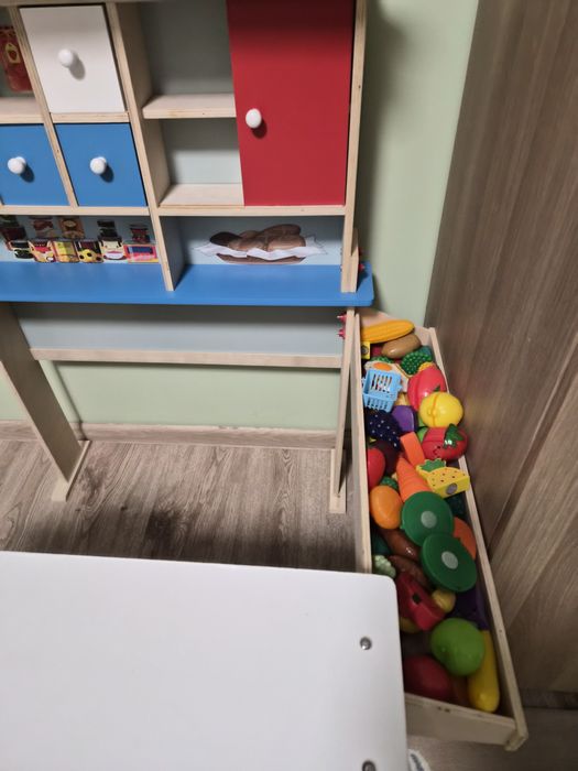 Детски дървен магазин за игра