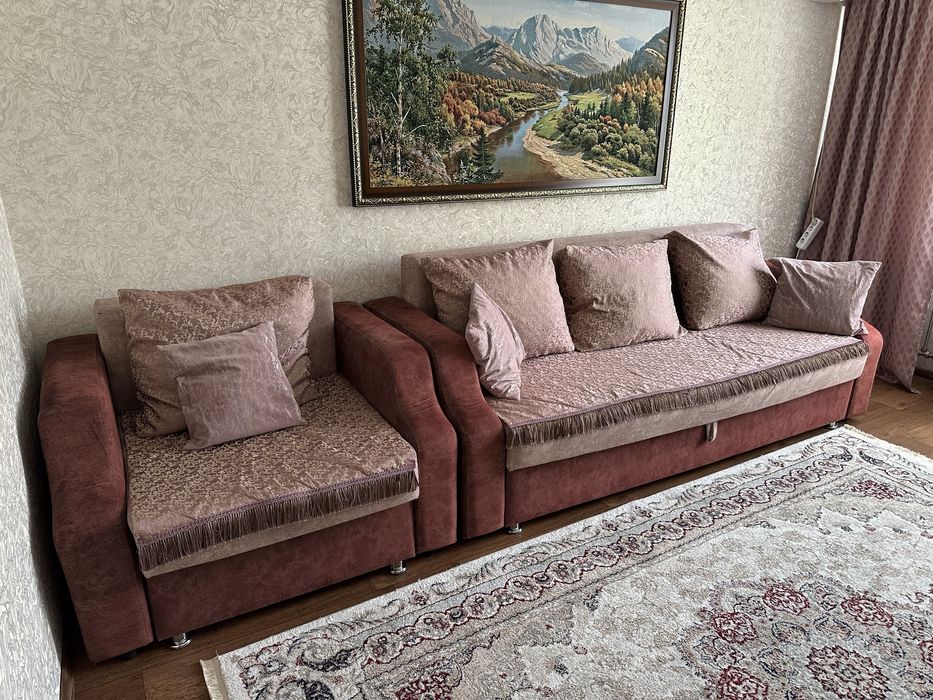 Продам раскладной диван+кресло
