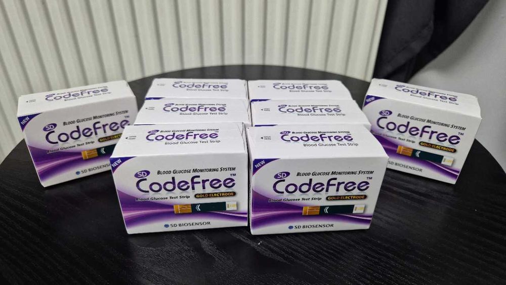 Teste glicemie Codefree - pachet de 8 cutii la pret de 6
