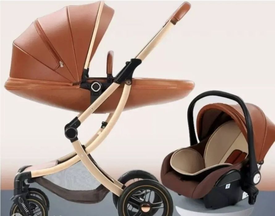 Продам коляску с авто креслом.