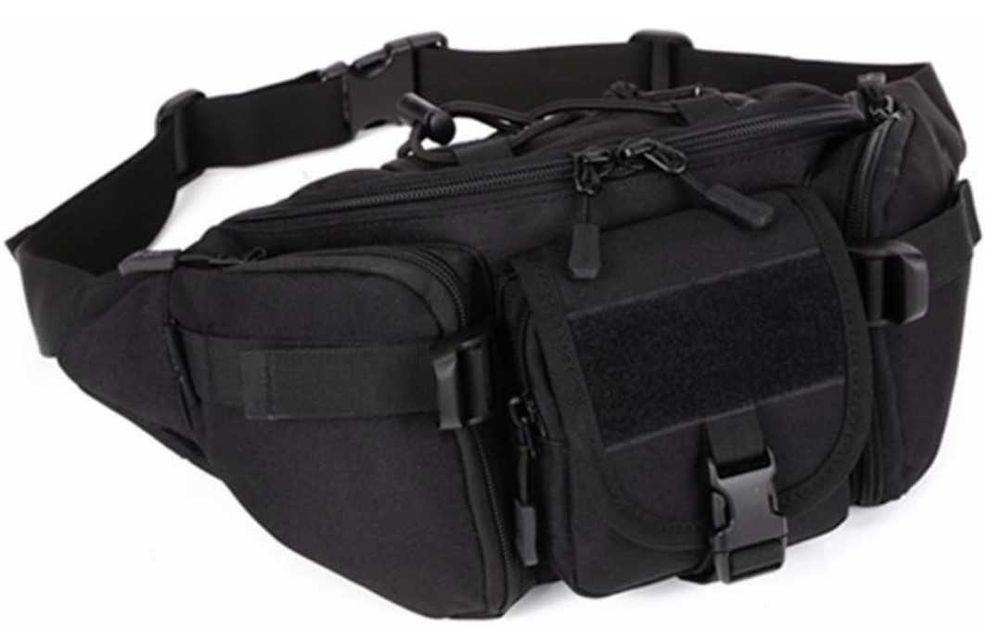 Мъжка чанта за кръст тактическа военна с 5 джоба - водоустойчива