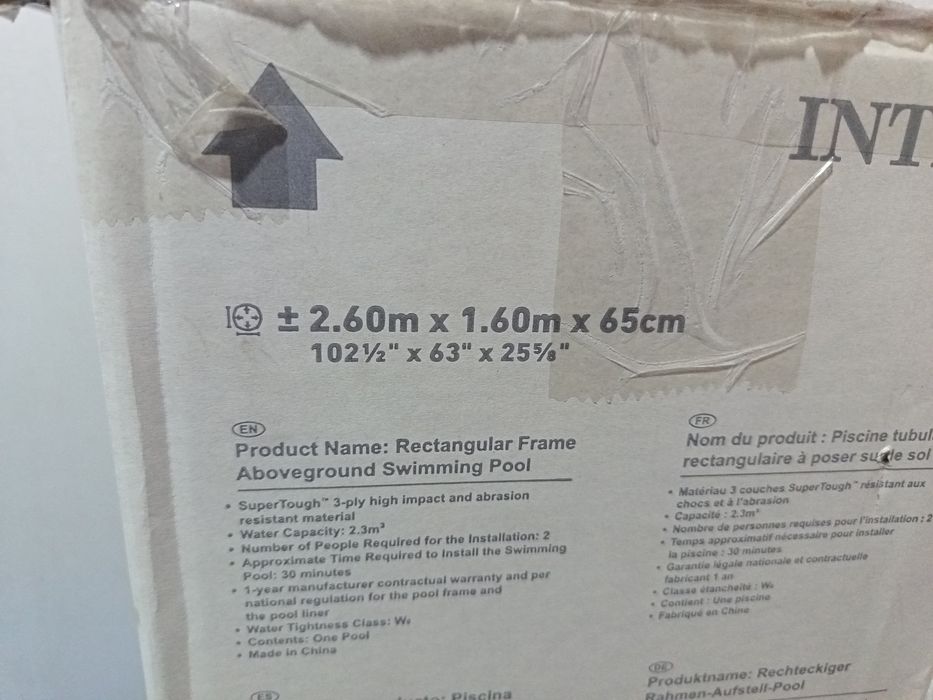 Intex basseyn karkazli stoykali 3 qavatli qalin material uncha bunchag