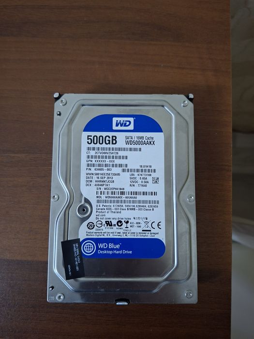 Жёсткие  диски, 500 гб