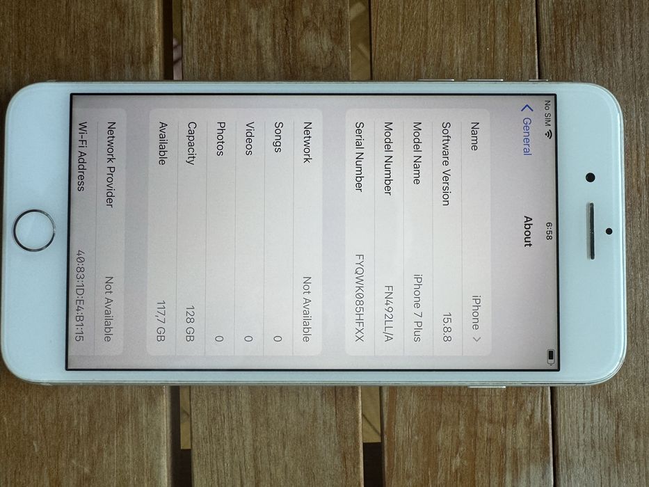 iPhone 7 Plus 128 Gb батерия 100%