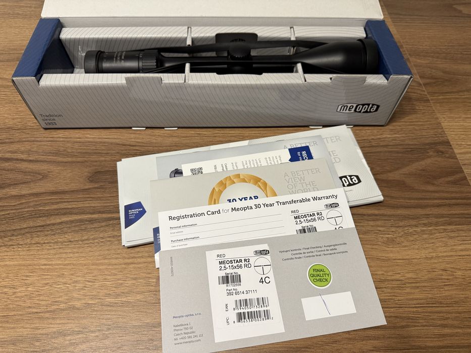 Оптика MEOPTA MEOSTAR R2 2,5-15x56 RD