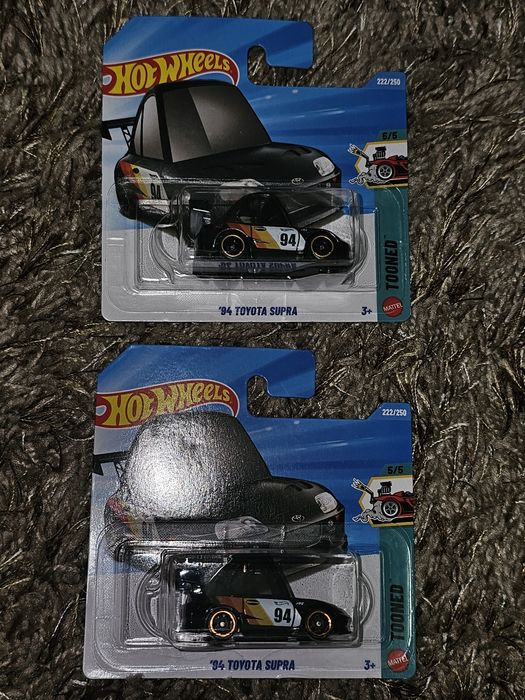 Hot Wheels '94 Toyota Supra Tooned Super Treasure Hunt + Mainline