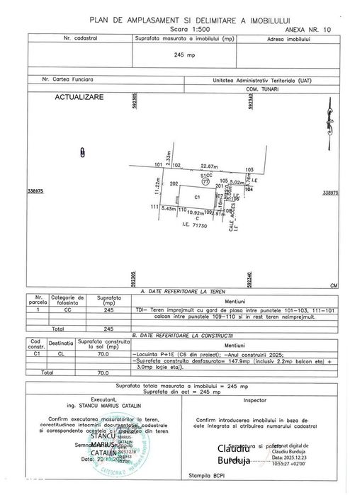 Vanzare vila individuala Tunari | Complex Teilor 77
