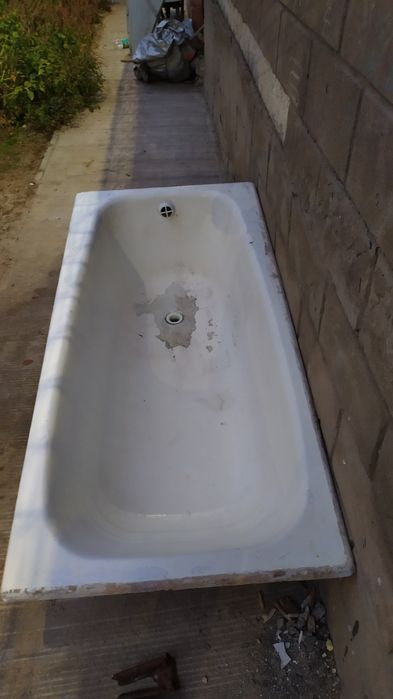 “SSSRda ishlab chiqarilgan chugun vanna, mustahkam va a’lo holatda.
Ч