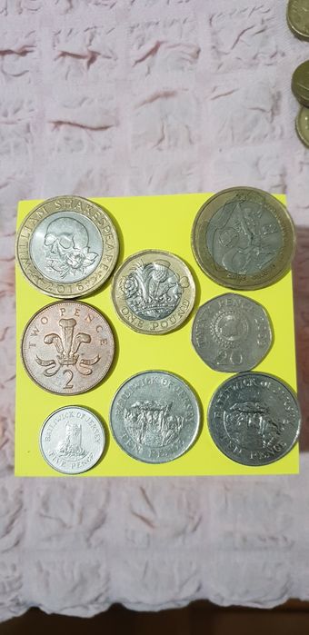 Монети от Англия , Америка ,Гърнзи и Аустралия