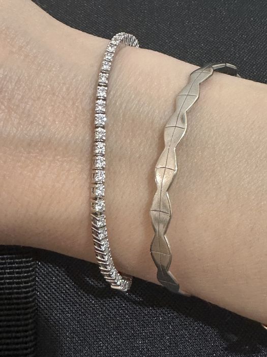 Brățară tennis cu diamante naturale 1.8 ct, aur alb 18k