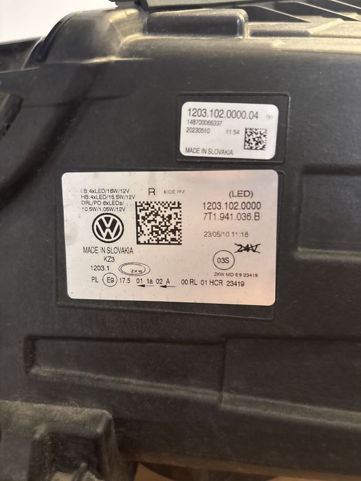 Фар VW T7 Transporter