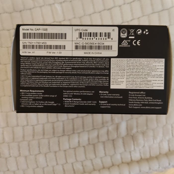 DLink  Extender  acoperire rețea wifi ,nou