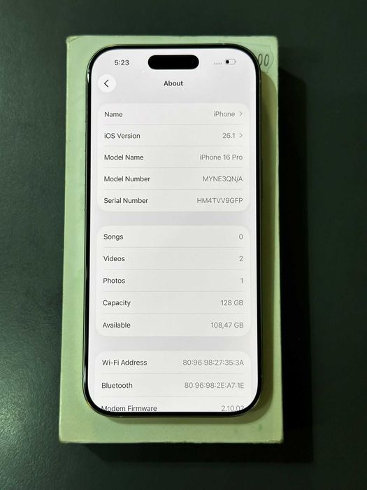 iPhone 16 Pro 128gb- неразличим от нов!