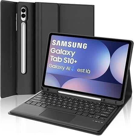 Husa cuTastatură pentru Samsung Galaxy Tab S10 Plus 2024, S9/S9FE Plus