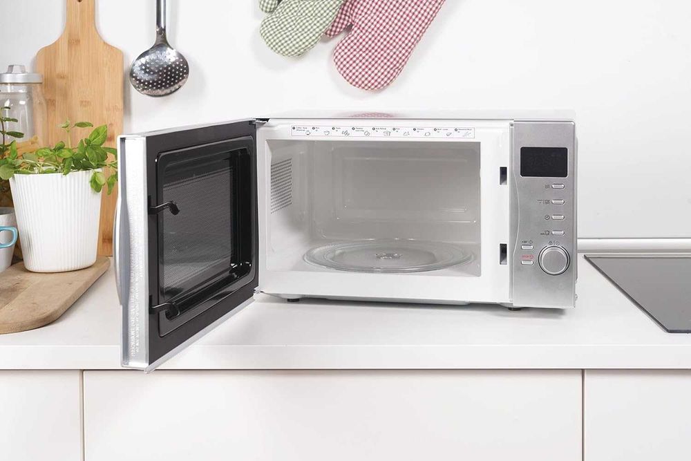 Микровълнова печка Candy CMG 2071 DS CMG2071DS, Ютия, 20 л, Сребърен