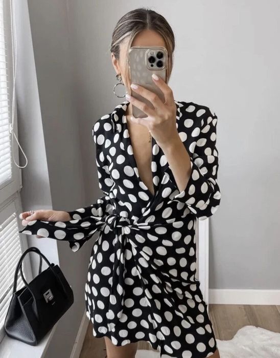Rochie cu buline Zara limited edition
