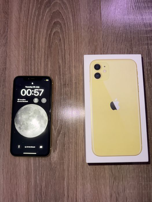 iPhone 11 Yellow 64GB – Impecabil vizual / Cutie Originală / Neverlocked
