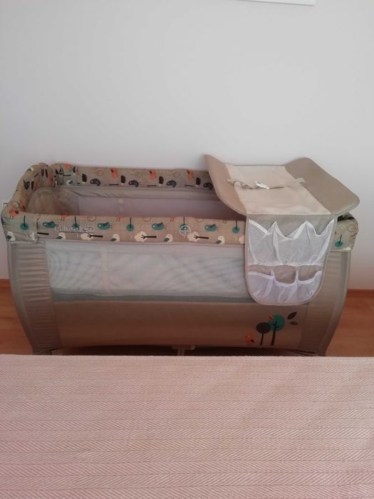 Сгъваема кошара CHIPOLINO BELLA с матрак 120х60 см към нея