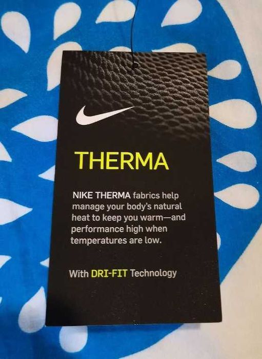 Nike Dri-Fit Warm Long-Sleeve Mens Mock Smoke Grey L