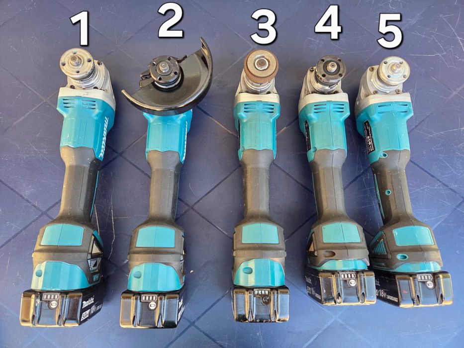 Професионални Акумулаторни Ъглошлайфи MAKITA 18V (125 мм)