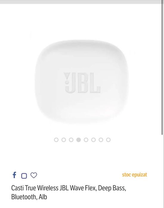Căști Wireless JBL Wave Flex Deep Bass Bluetooth
