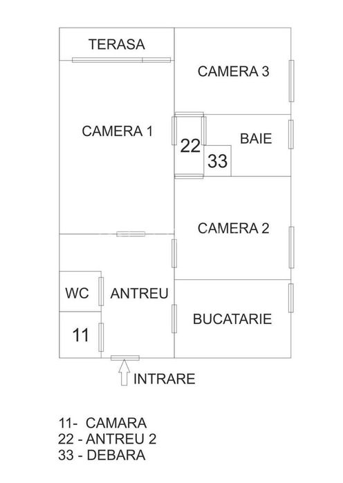 Apartament spațios cu 3 camere, decomandat – Zona 7 Noiembrie / UMFST