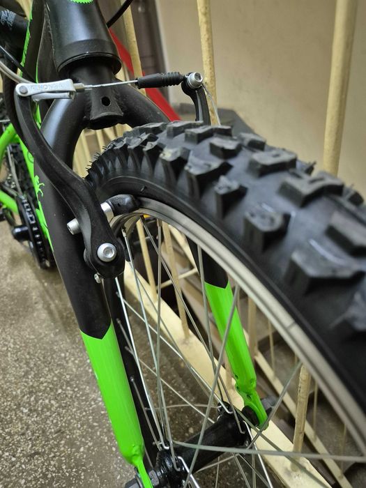 Bicicleta MTB copii Pegas Mini Drumet 20 inch, Negru/Verde
