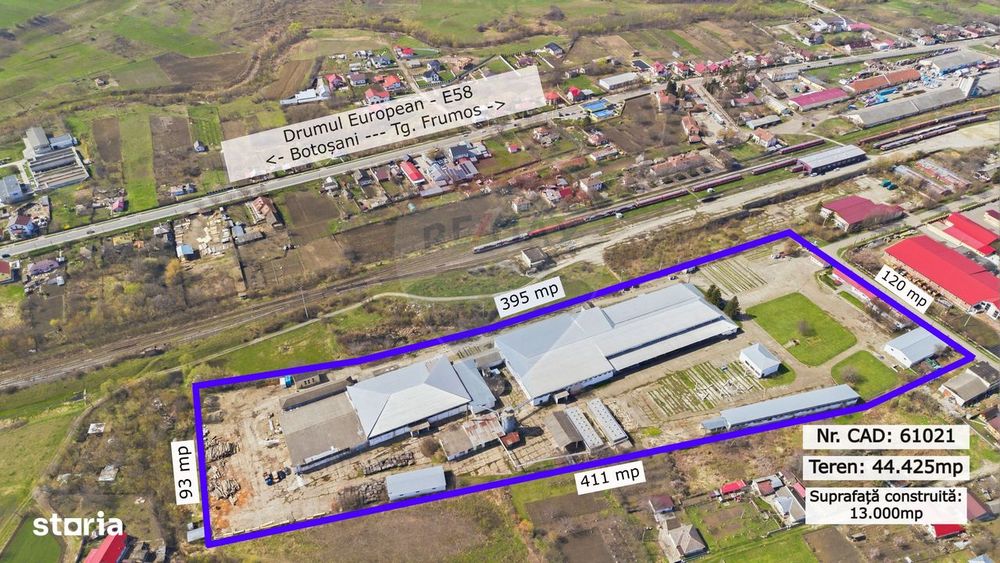 Teren Industrial / Hale de Vânzare 4.1 Ha - Zona industrială - Hârlău