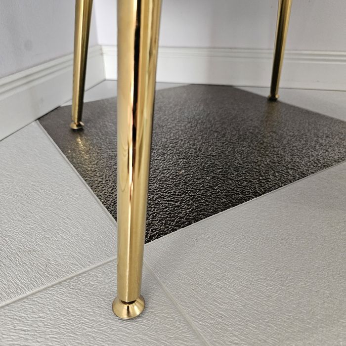 Ново кресло табуретка в син цвят