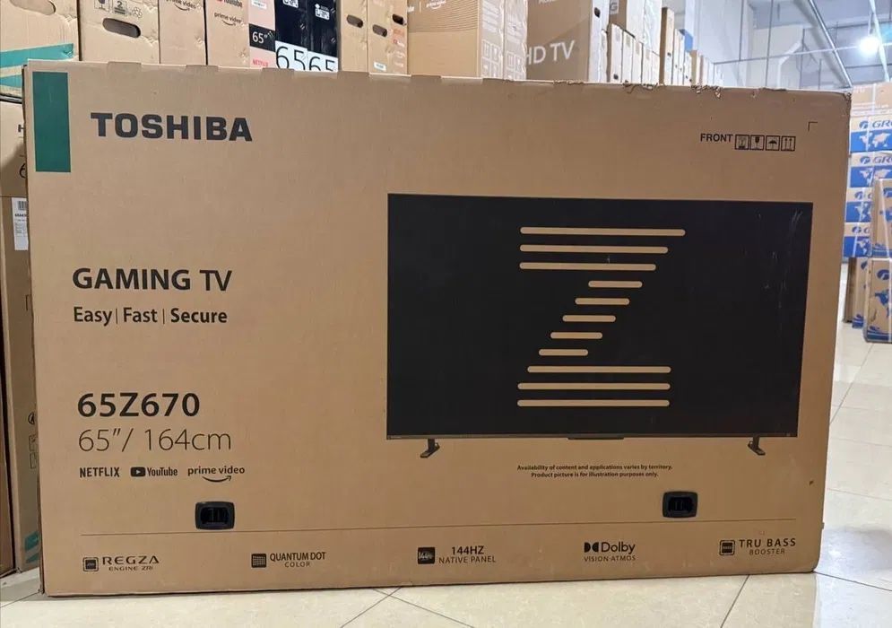 Телевизор Toshiba 65/75 4K UHD VIDAA бесплатна доставка