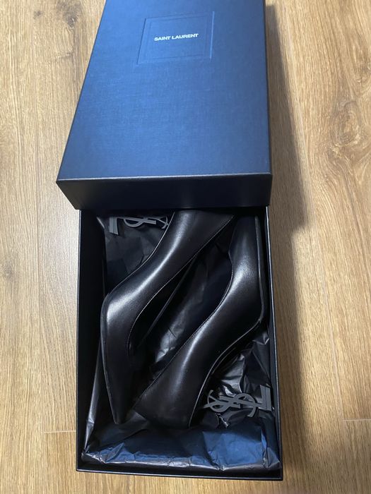 Pantofi YSL Opyum lambskin marime 40.5 toc 8.5 cm