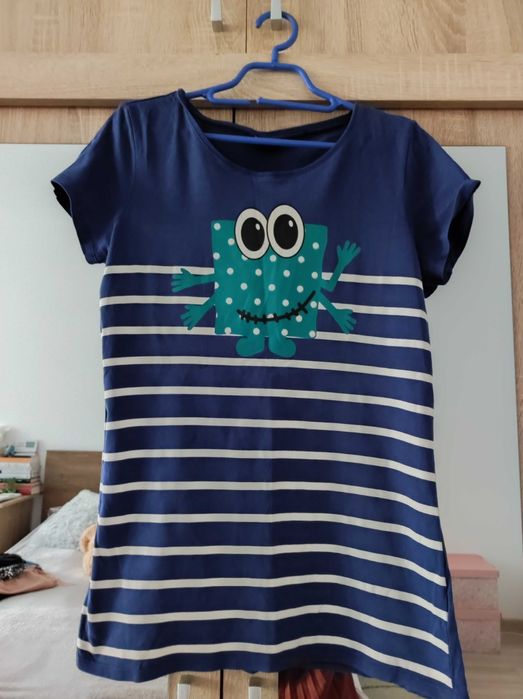 Tricou albastru cu imprimeu hazliu - Takko - 14/15+ ani