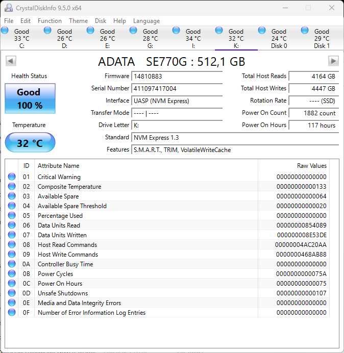 SSD NVME Adata 512gb