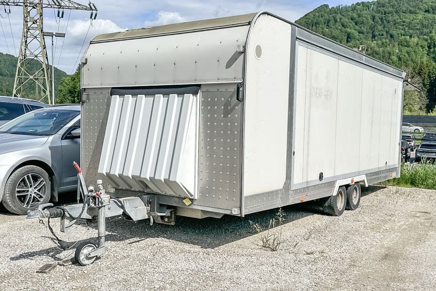 Двуосно алуминиево ремарке (фургон / автовоз) Cresci AF 25L