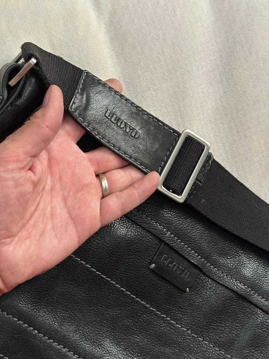 GEANTA DE UMAR - PIELE 100% - LLOYD -Pt. Laptop, Cursuri, Acte -Unisex