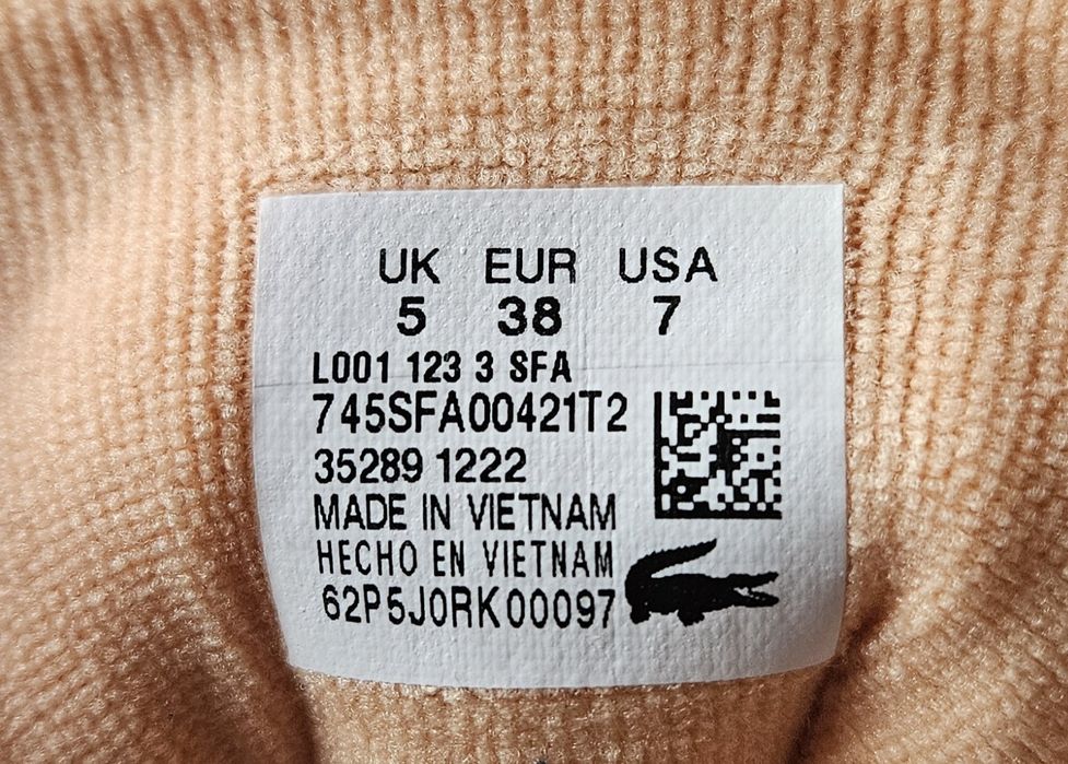 Sneakers Lacoste L001 noi 38