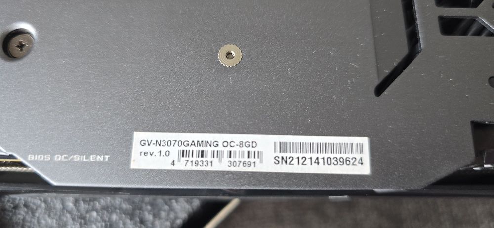 Nvidia Rtx 3070 8gb Oc Gaming placa video