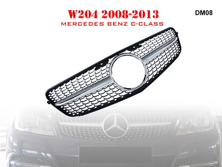 Grilă frontală Diamond pentru Mercedes C W204 08-13 AMG