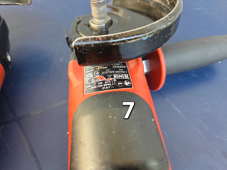 ПРОФЕСИОНАЛНИ Акумулаторни Ъглошлайфи HILTI 22V (125 мм) - ОТЛИЧЕН