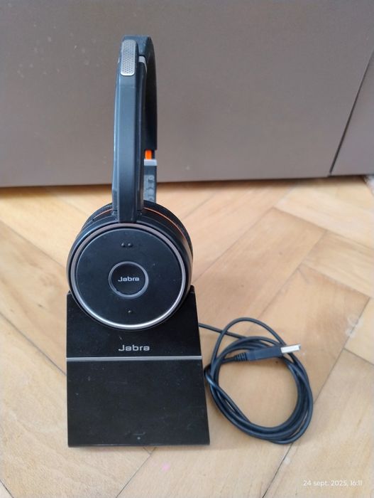 Căști Jabra Evolve 75 Bluetooth, call center, dock inclus!