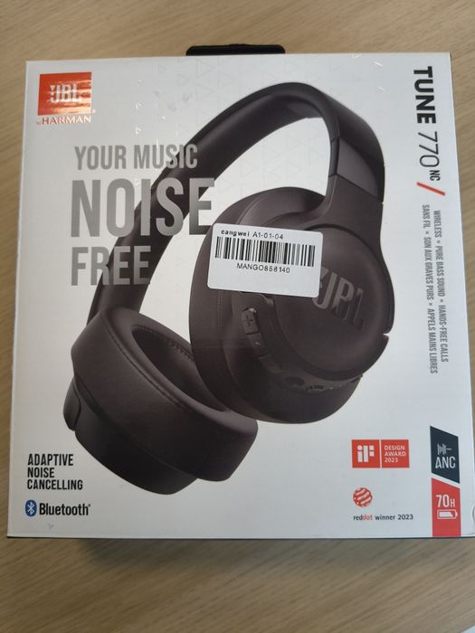 Продавам Безжични слушалки Оver-ear JBL Tune 770NC, Adaptive Noise Can